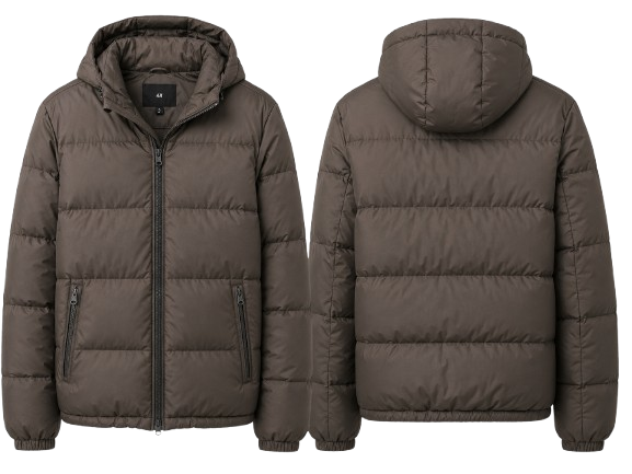 Campera Puffer Marrón