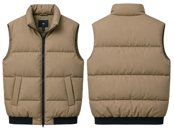 Chaleco Puffer Khaki